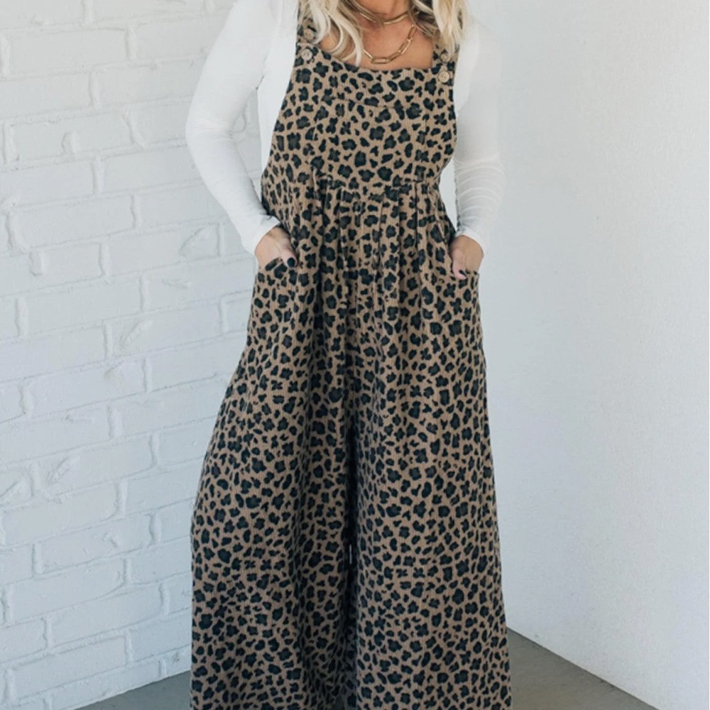 Leopard Print Jumpsuit